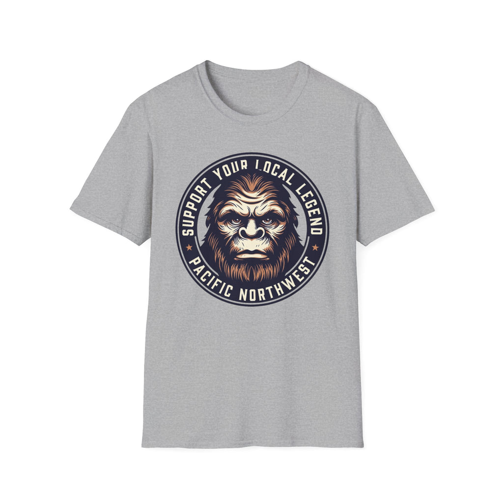 Support Your Local Legend Bigfoot T-Shirt | Pacific Northwest Sasquatch Tee