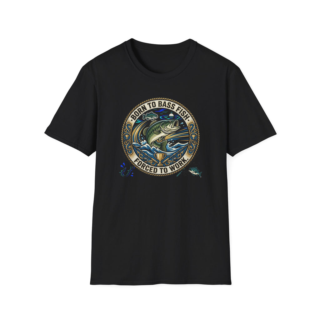 Born to Bass Fish graphic T-Shirt | Fishing Lure Illustration