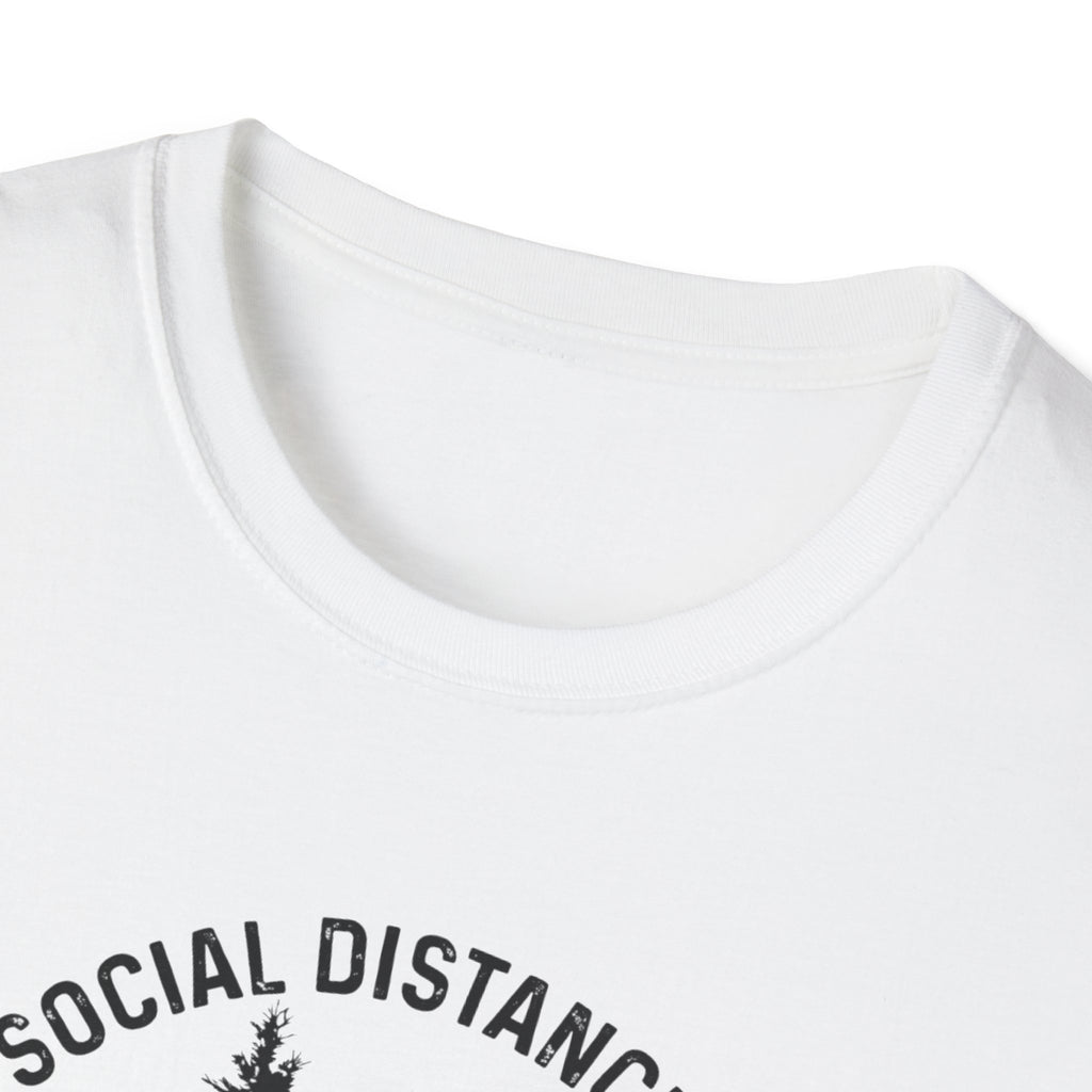 Social Distancing Since 1958 T-Shirt | Bigfoot Sasquatch Graphic