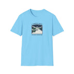 Camped Here Close Enough | T-Shirt, Canoe Lake Camping Graphic