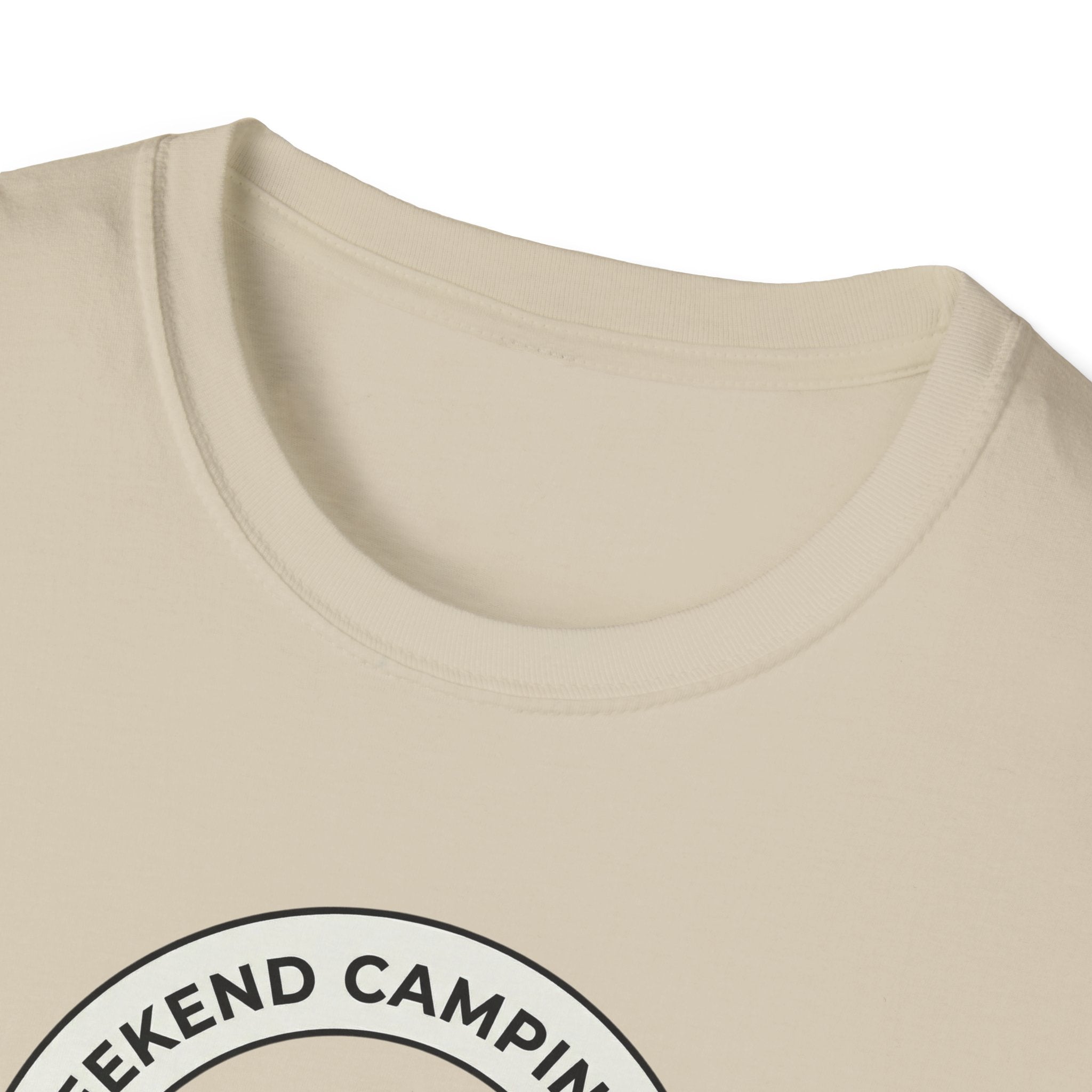 Weekend Camping Trip Overpacked As Usual T-Shirt | Camping Badge Tee
