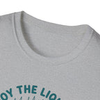 PNW Enjoy the Liquid Sunshine Bigfoot T-Shirt | Rain Umbrella Illustration