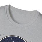 The Forest Whispers campfire scene T-Shirt | nighttime woods illustration