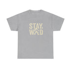Stay Wild Bigfoot T-Shirt | Sasquatch Retro Typography Tee