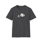 Guess Ill Stay camping tee | Tent and campfire graphic T-Shirt