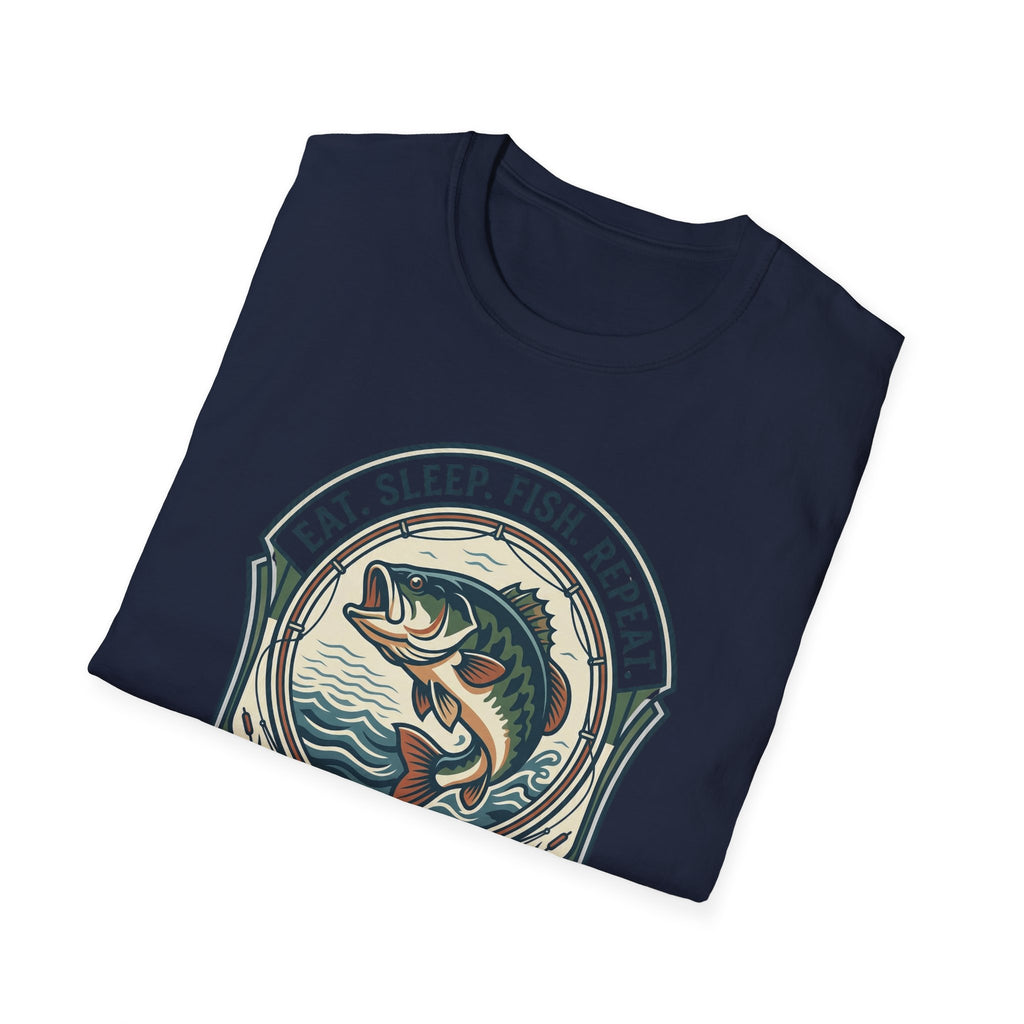 Eat Sleep Fish Repeat T-Shirt | Bass Fishing Graphic Tee
