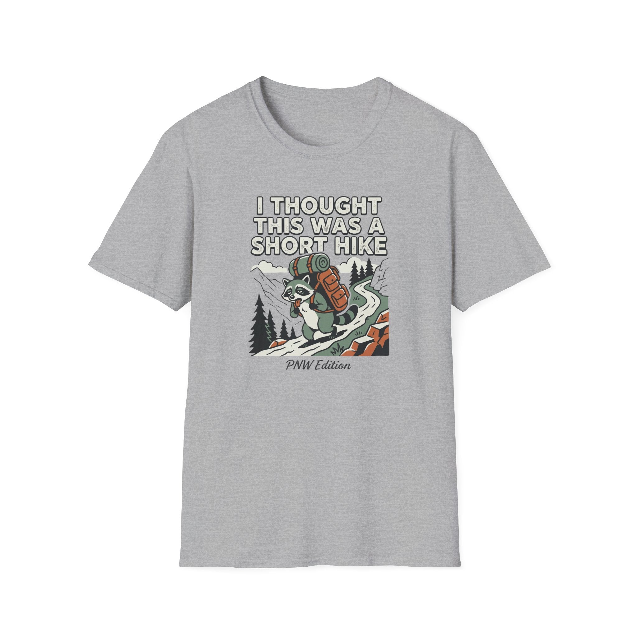 I Thought This Was a Short Hike T-Shirt | Hiking Backpacker Graphic Tee