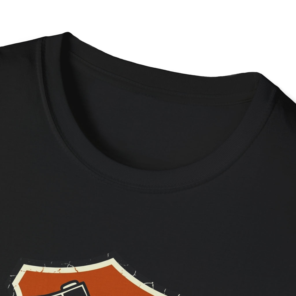 Seek The Wild emblem T-shirt | outdoor adventure badge design