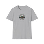 Camp Club We Tried T-Shirt | Camping Badge, Mountains & Pine Trees