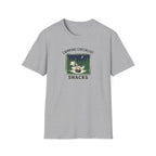 Camping Checklist Snacks T-Shirt | Camping Graphic Tee, Tent Campfire Design