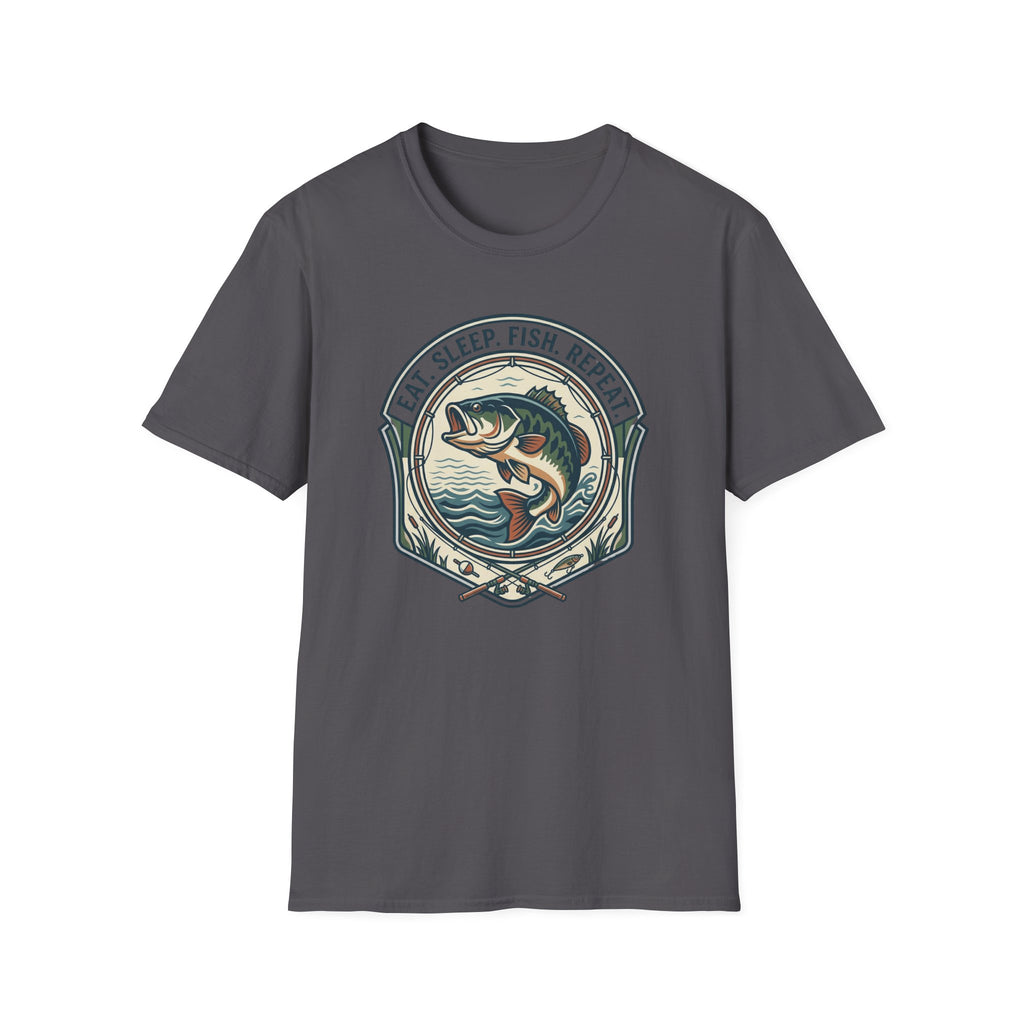 Eat Sleep Fish Repeat T-Shirt | Bass Fishing Graphic Tee