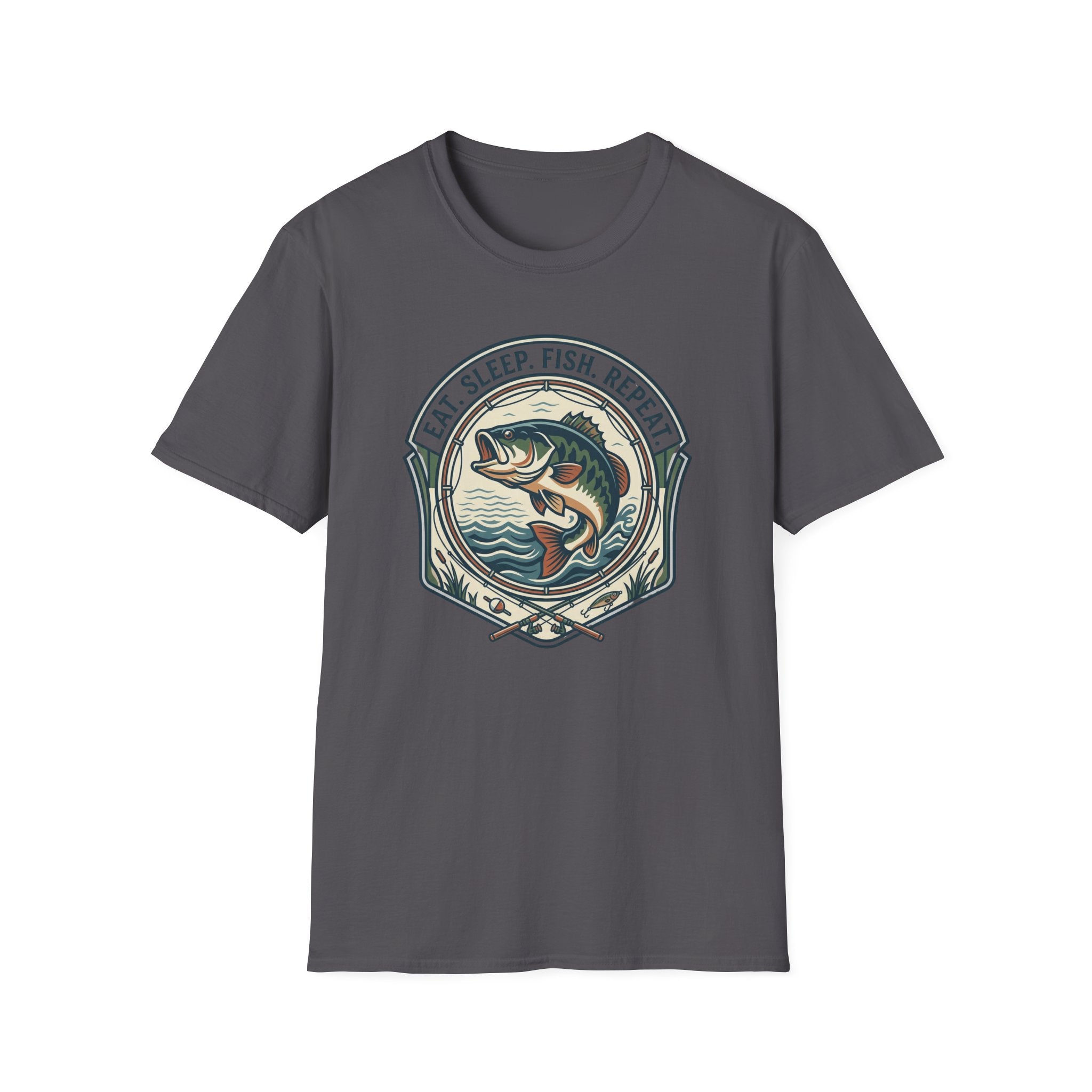 Eat Sleep Fish Repeat T-Shirt | Bass Fishing Graphic Tee