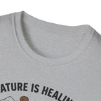 Nature Is Healing The Squirrels Are Taking Over T-Shirt | Squirrel Forest Illustration