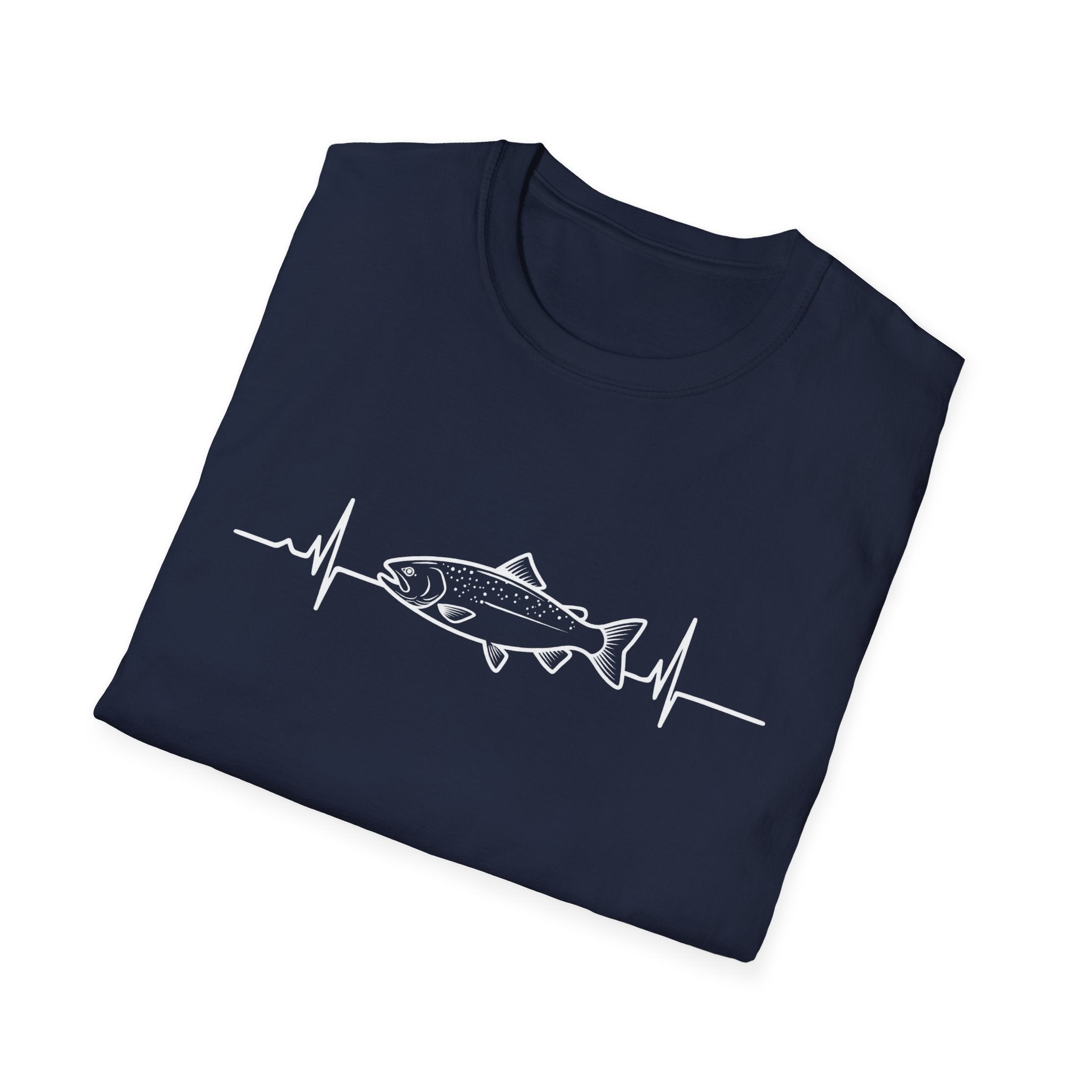 Trout Heartbeat Line T-Shirt | Fishing Graphic