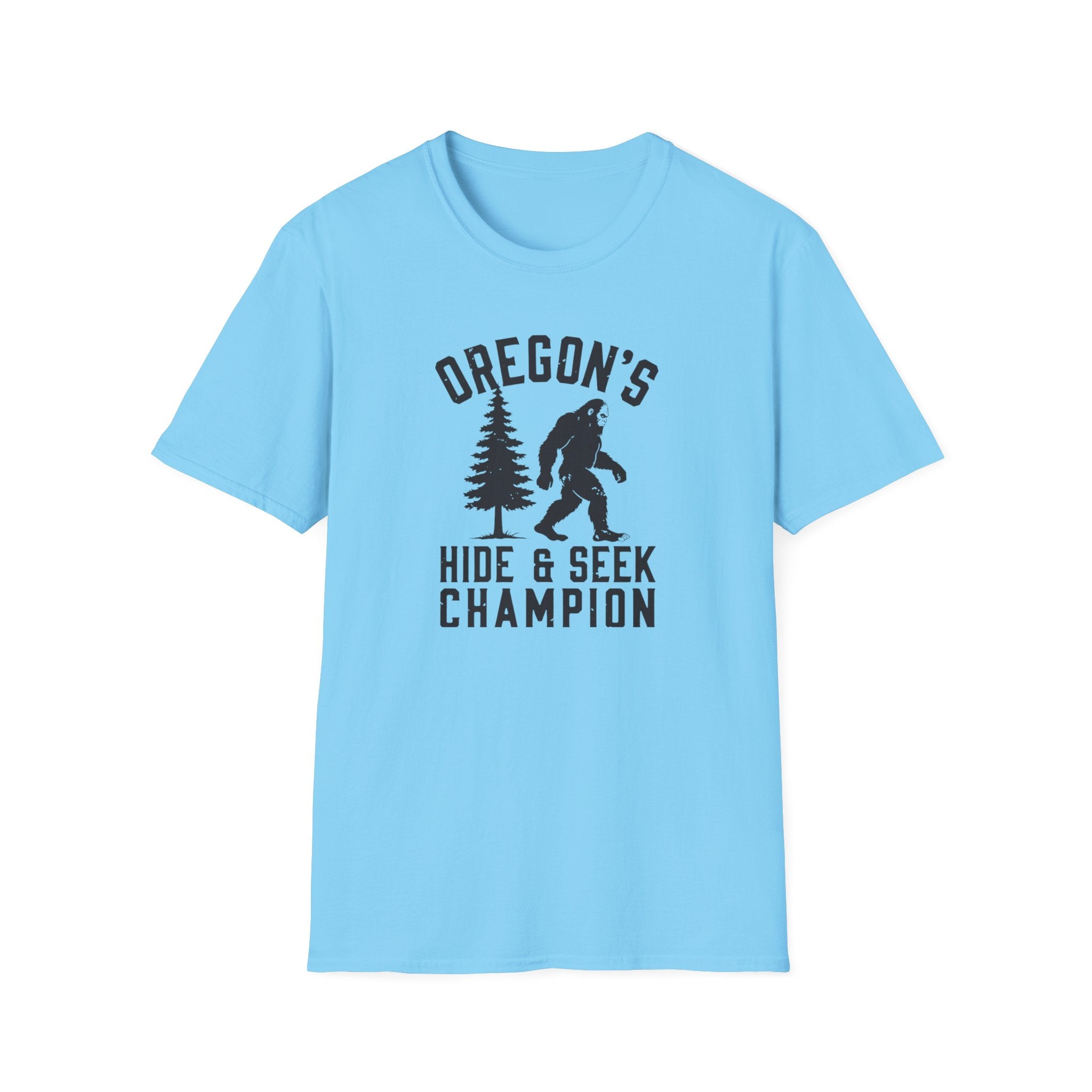 Oregon's Hide & Seek Champion T-Shirt | Bigfoot Sasquatch Graphic Tee