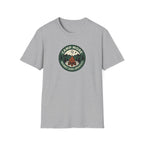 Camp More Campfire Badge T-Shirt | Outdoor Camping Graphic
