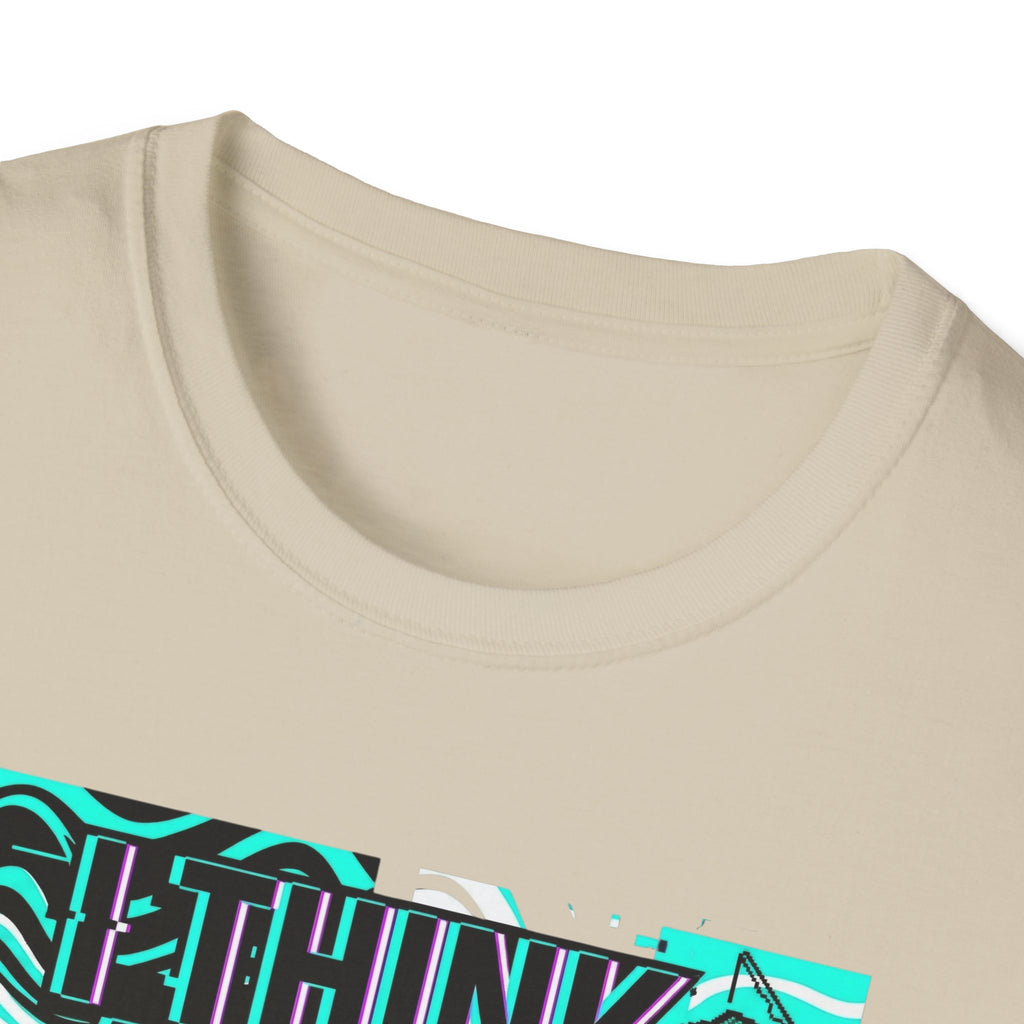 Think About Fishing 24/7 T-Shirt | Fishing Graphic Tee, Nautical Wave Design