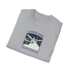 Camped Here Close Enough | T-Shirt, Canoe Lake Camping Graphic