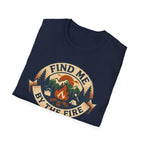 Find Me by the Fire T-Shirt | Campfire Mountains Camping Tee