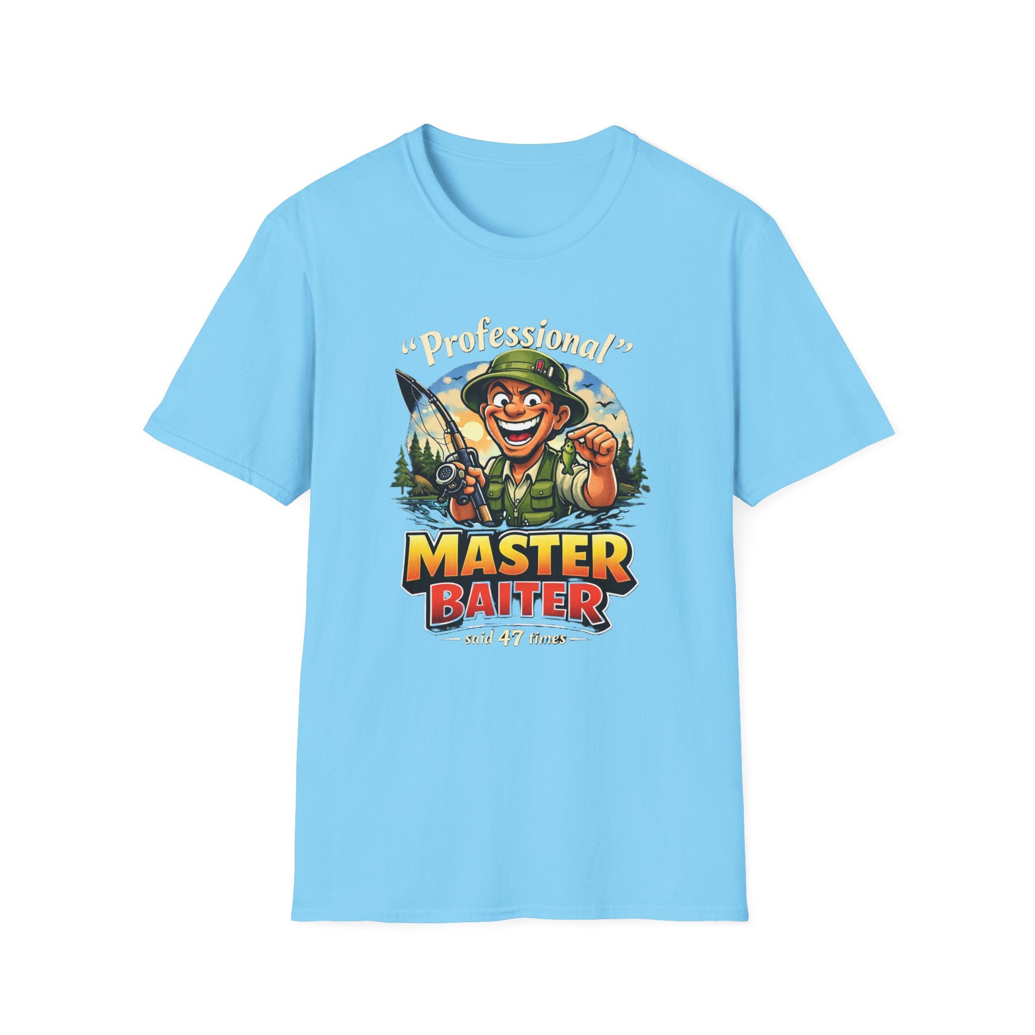 Master Baiter Fisherman T-Shirt | Fishing Graphic Tee, Outdoor Angler Design