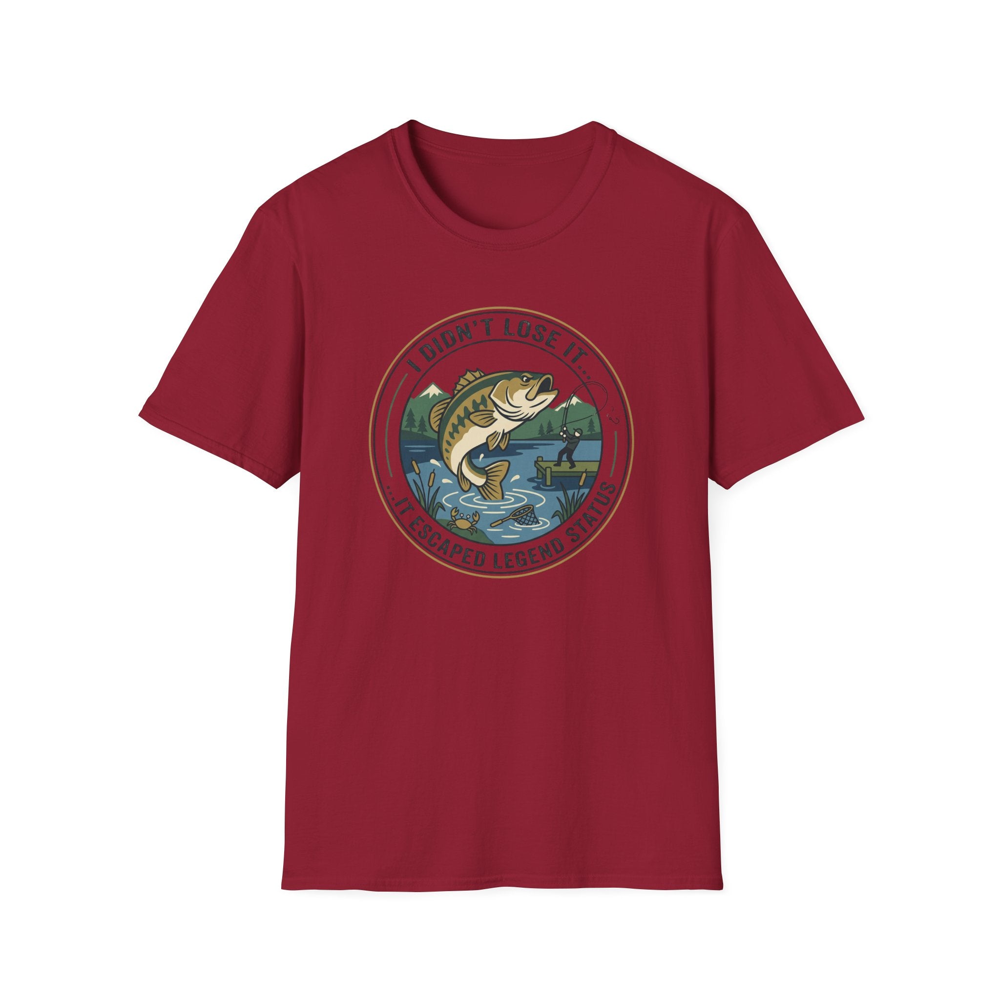 I Didnt Lose It I Escaped Legend Status T-Shirt | Bass Fishing Graphic