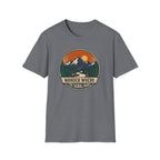 Wander Where The Signal Fades T-Shirt | Mountain Sunset Camping Design