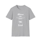 Aliens Exist T-Shirt | UFO Cow Abduction Graphic