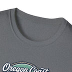 Oregon Coast Lighthouse Waves T-Shirt | Coastal Sunset Badge