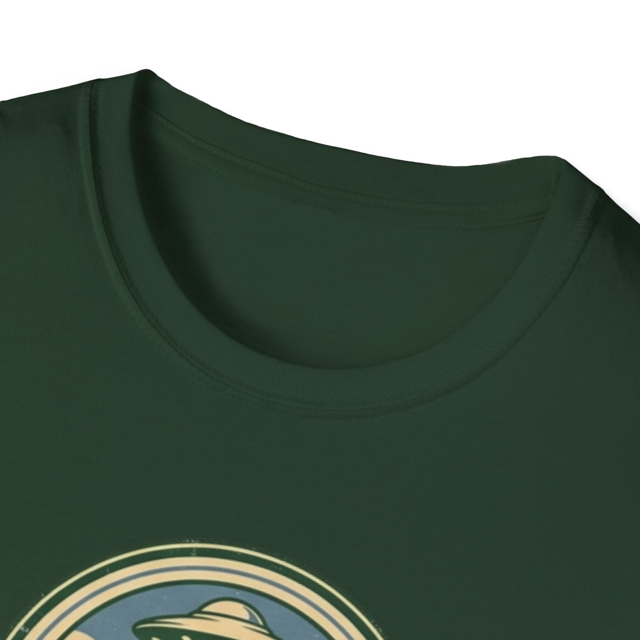 Aliens Prefer Our Campfire Spots T-Shirt | UFO Camping Badge Graphic