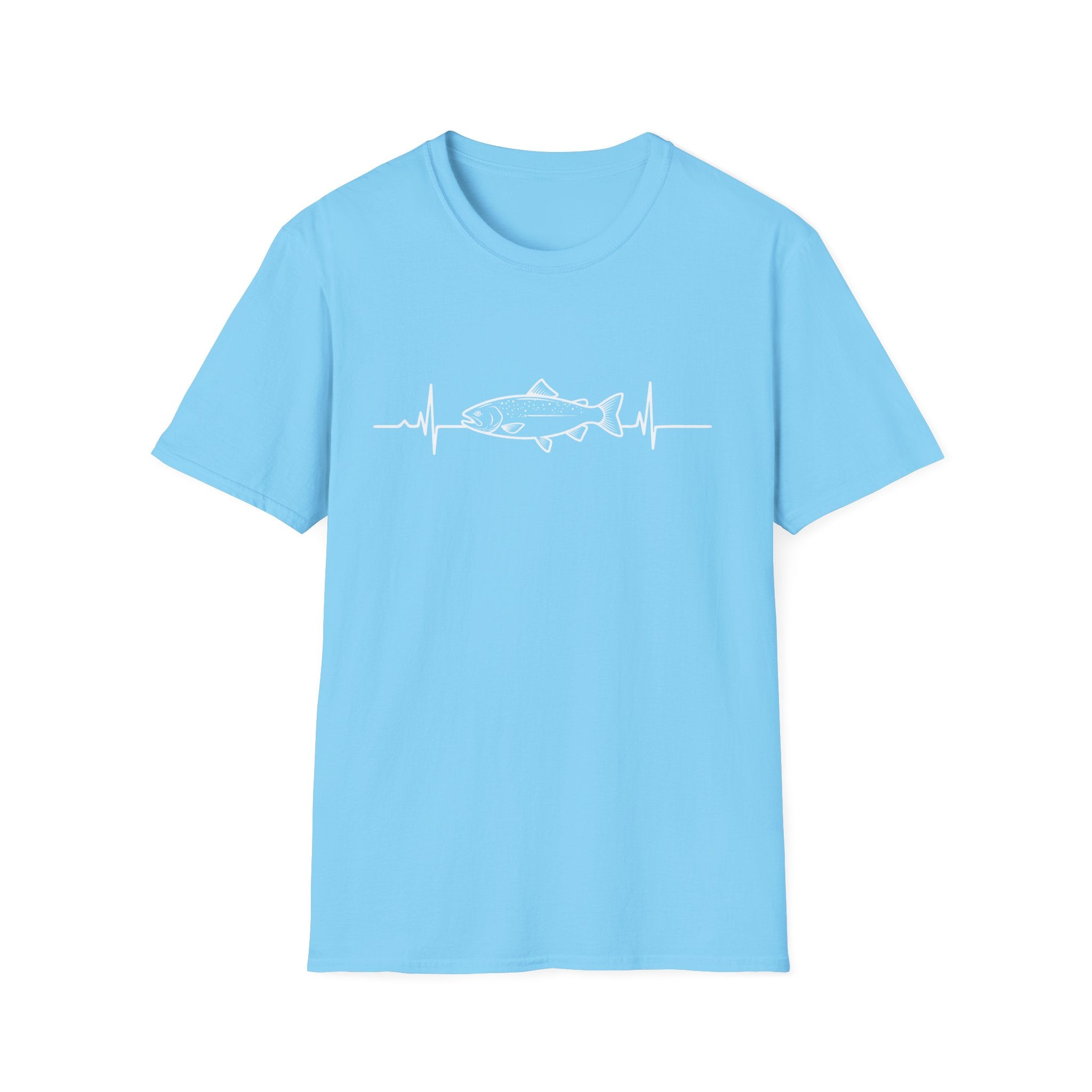 Trout Heartbeat Line T-Shirt | Fishing Graphic